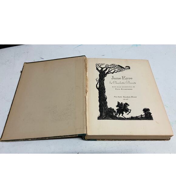 Jane Eyre Charlotte Brontë 1943 Random House Fritz Eichenberg Wood Engravings - Picture 4 of 8